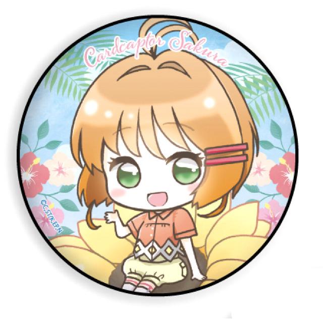 木之本桜】 缶バッジ カードキャプターさくら クリアカード編 05 夏Ver