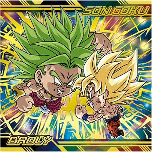ドラゴンボール ウエハースシール 「ゴッドレア」3枚セット 箔押し仕様] 超13-28 孫悟空＆ブロリー (劇GR 劇ゴッドレア