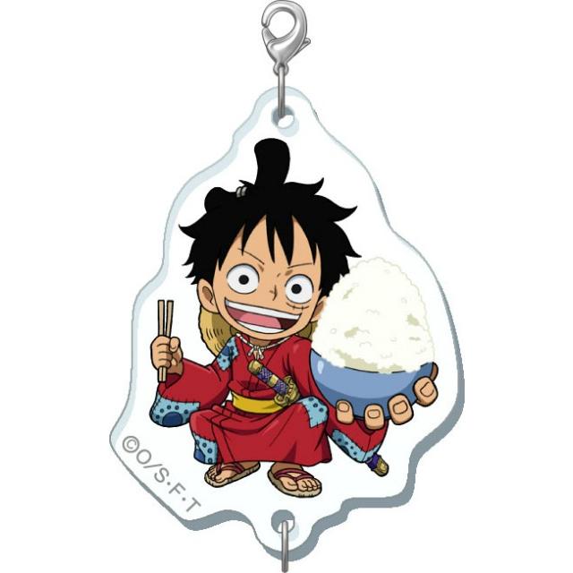 ルフィ太郎】 ワンピース 和ノ食つながるアクリルチャーム : トレカ