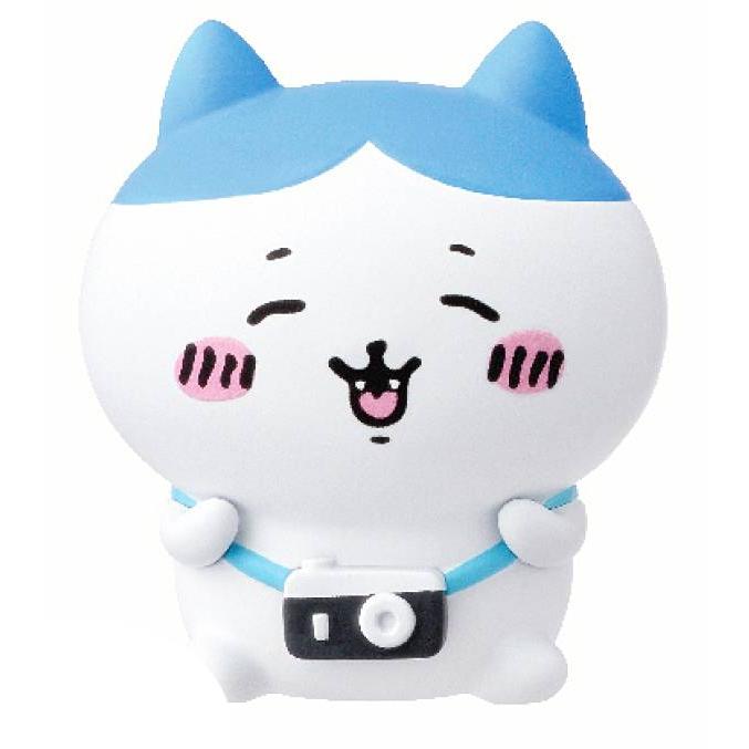 ハチワレ(笑顔/カメラ)】 ちいかわ ソフビパペットマスコット : トレカ