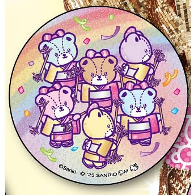 タイニーチャム】マツケンサンバ×ハローキティ キラキラ缶バッジ