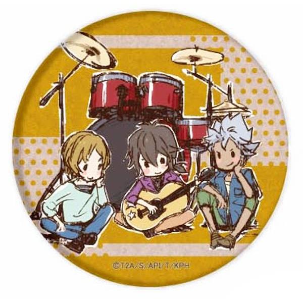 速水ヒロ＆神浜コウジ＆仁科カヅキ(ドラム)】 缶バッジ KING OF PRISM