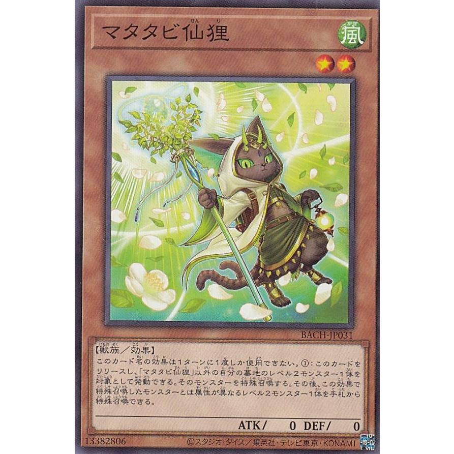 【プレイ用】 遊戯王 BACH-JP031 マタタビ仙狸 (日本語版 ノーマル) バトル・オブ・カオス 【中古】 | 