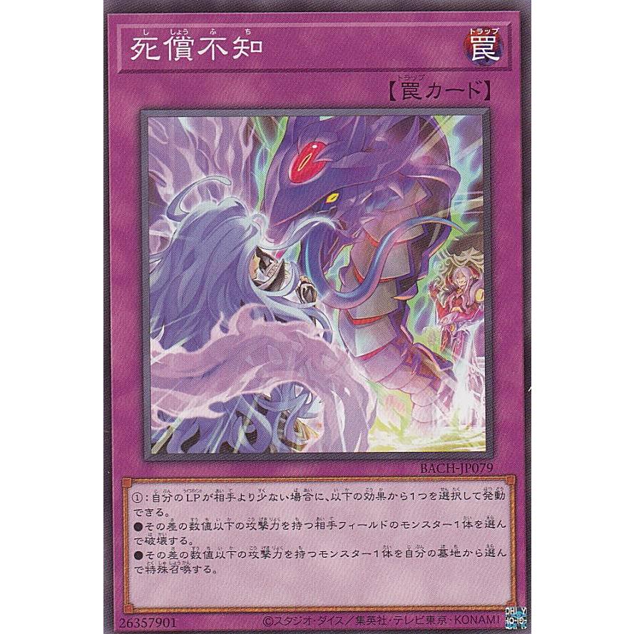 【プレイ用】 遊戯王 BACH-JP079 死償不知 (日本語版 ノーマル) バトル・オブ・カオス 【中古】 | 