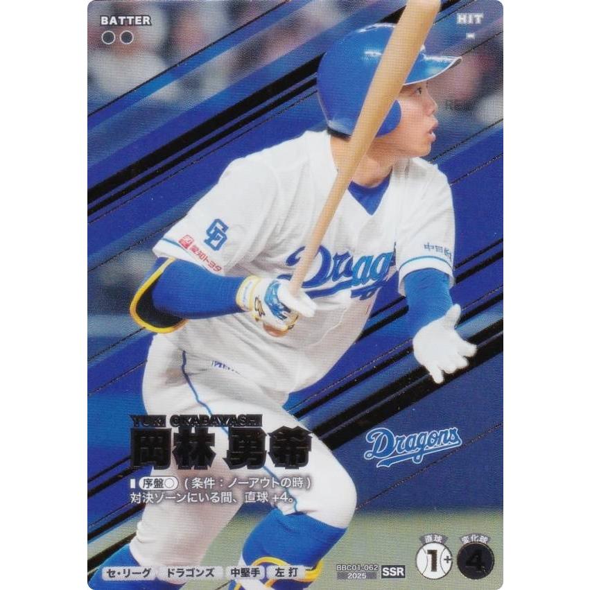 プロ野球 ファンスターズリーグ BBC01-062 岡林 勇希 中日ドラゴンズ