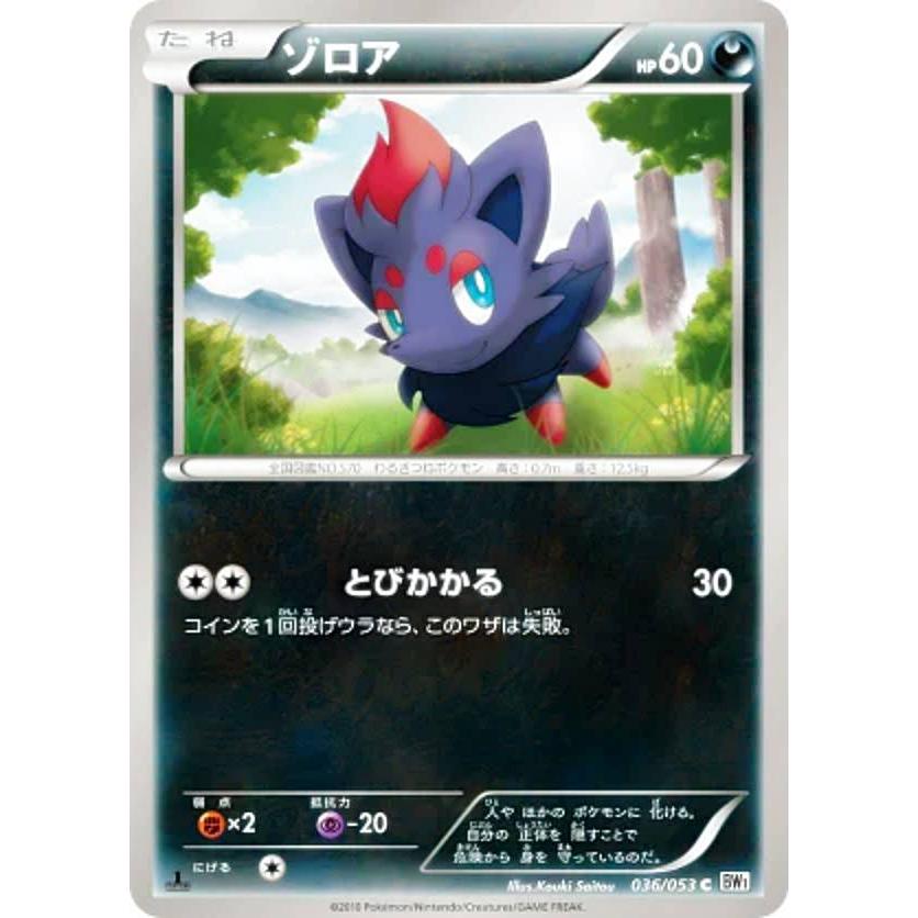 プレイ用 ポケモンカードゲーム Bw1 Bw 036 053 ゾロア コモン 中古 Be1bw036 トレカショップ Lead 通販 Yahoo ショッピング