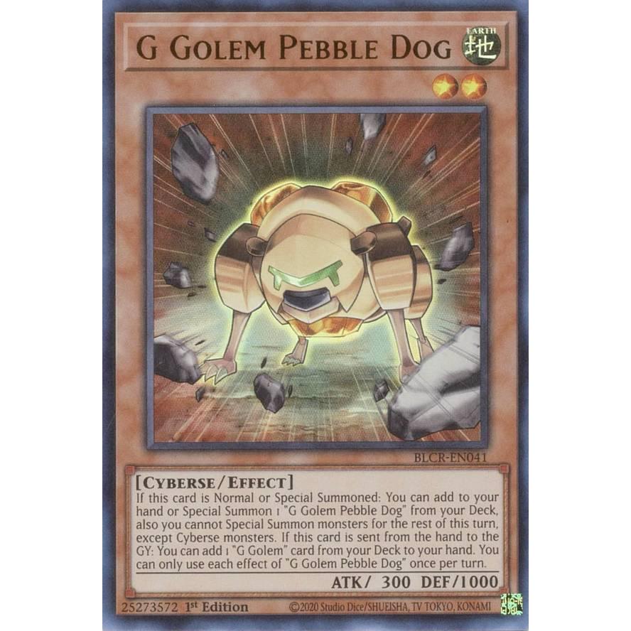 遊戯王 BLCR-EN041 Gゴーレム・ペブルドッグ G Golem Pebble Dog 