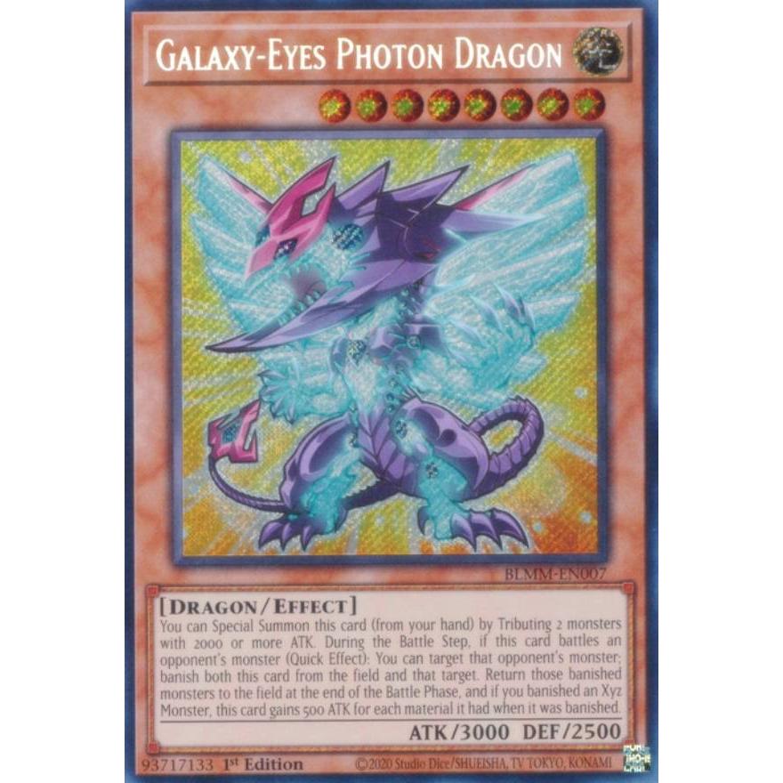 遊戯王 BLMM-EN007 銀河眼の光子竜 (英語版 1st Edition シークレット