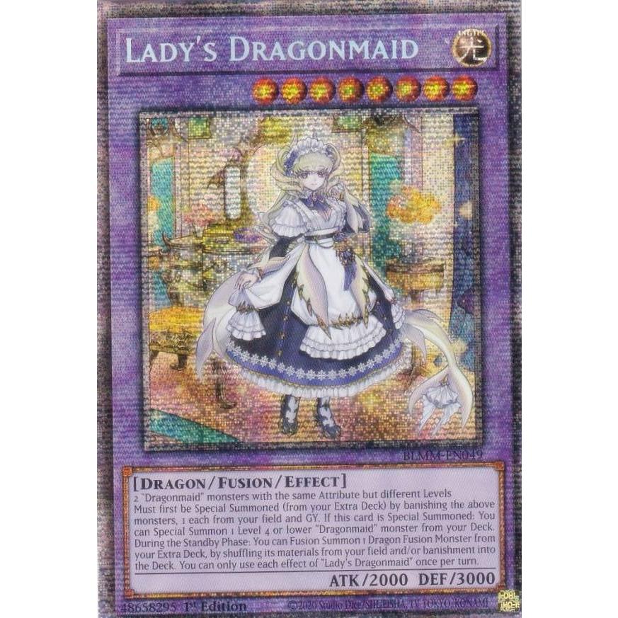 遊戯王 BLMM-EN049 ドラゴンメイド・ラティス (英語版 1st