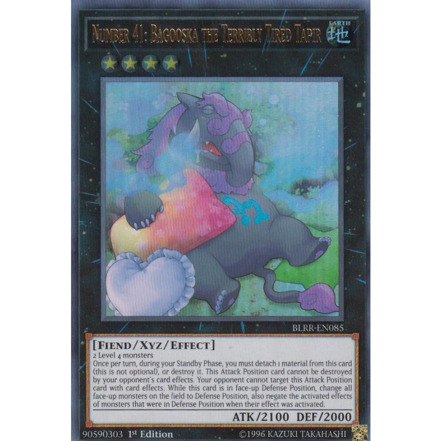 遊戯王 Blrr En085 No 41 泥睡魔獣バグースカ Number 41 Bagooska The Terribly Tired Tapir 英語版 1st Edition ウルトラレア Relentless Revenge Blrrtt85 トレカショップ Lead 通販 Yahoo ショッピング