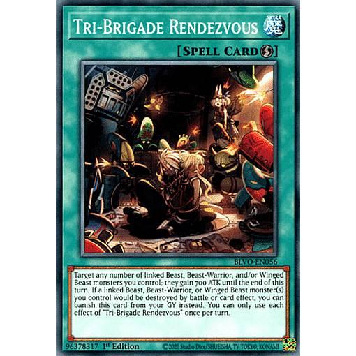 遊戯王 BLVO-EN056 鉄獣の邂逅 Tri-Brigade Rendezvous (英語版 1st