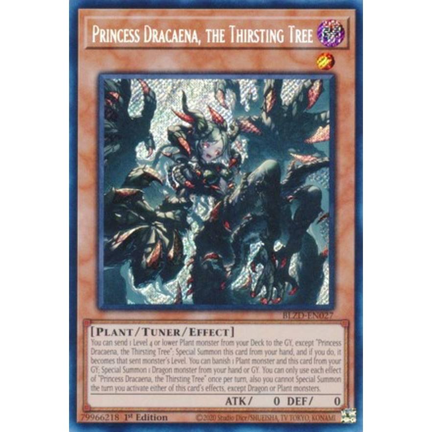 遊戯王 BLZD-EN027 血樹竜姫ドラセレア (英語版 1st Edition