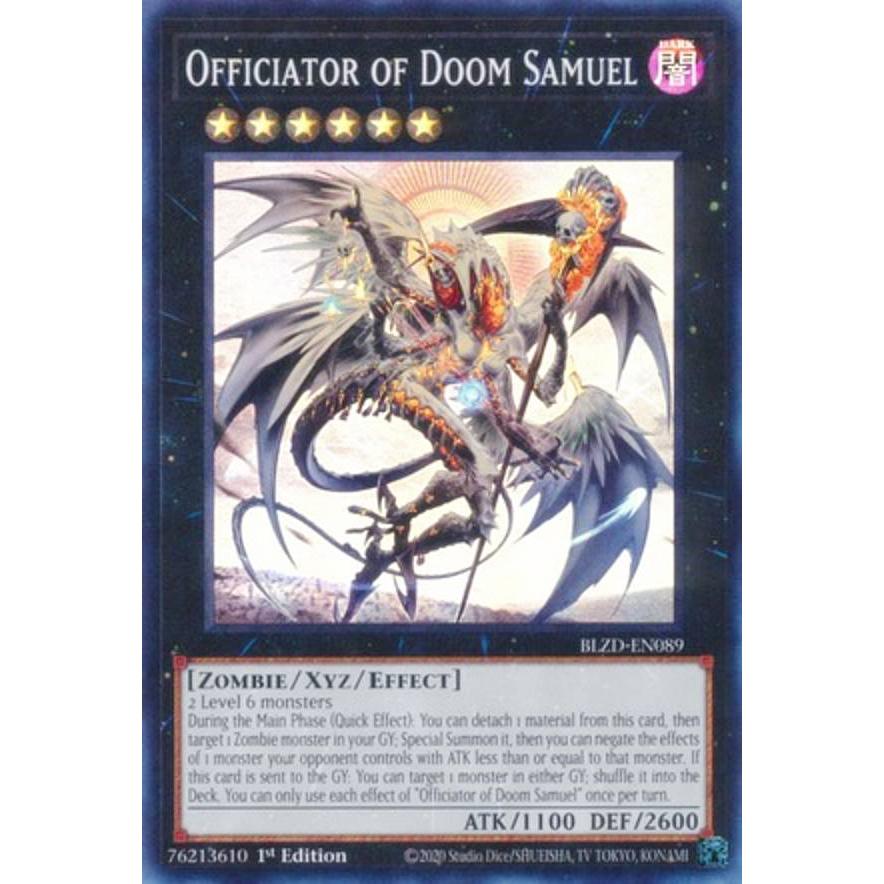 遊戯王 BLZD-EN089 Officiator of Doom Samuel (英語版 1st Edition
