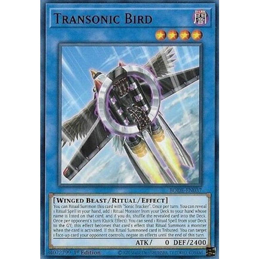 遊戯王 BODE-EN037 トランソニックバード Transonic Bird (英語版 1st 