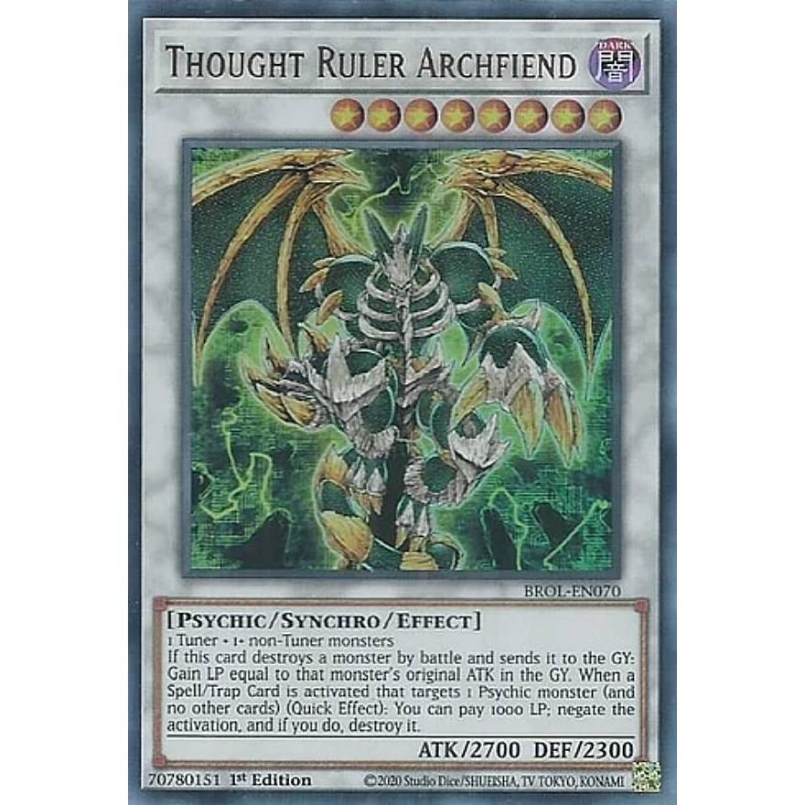 遊戯王 BROL-EN070 メンタルスフィア・デーモン Thought Ruler 