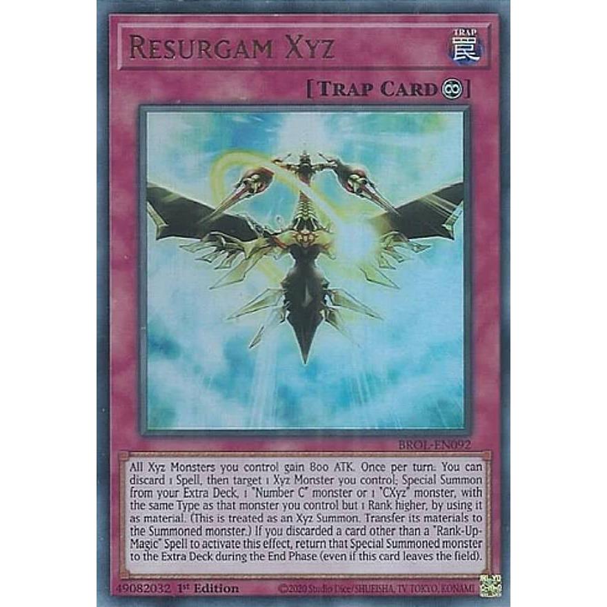 遊戯王 BROL-EN092 リサーガム・エクシーズ Resurgam Xyz (英語版 1st