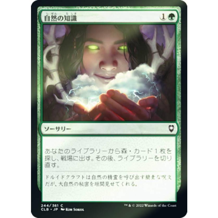 FOIL】マジックザギャザリング CLB JP 244 自然の知識 (日本語版