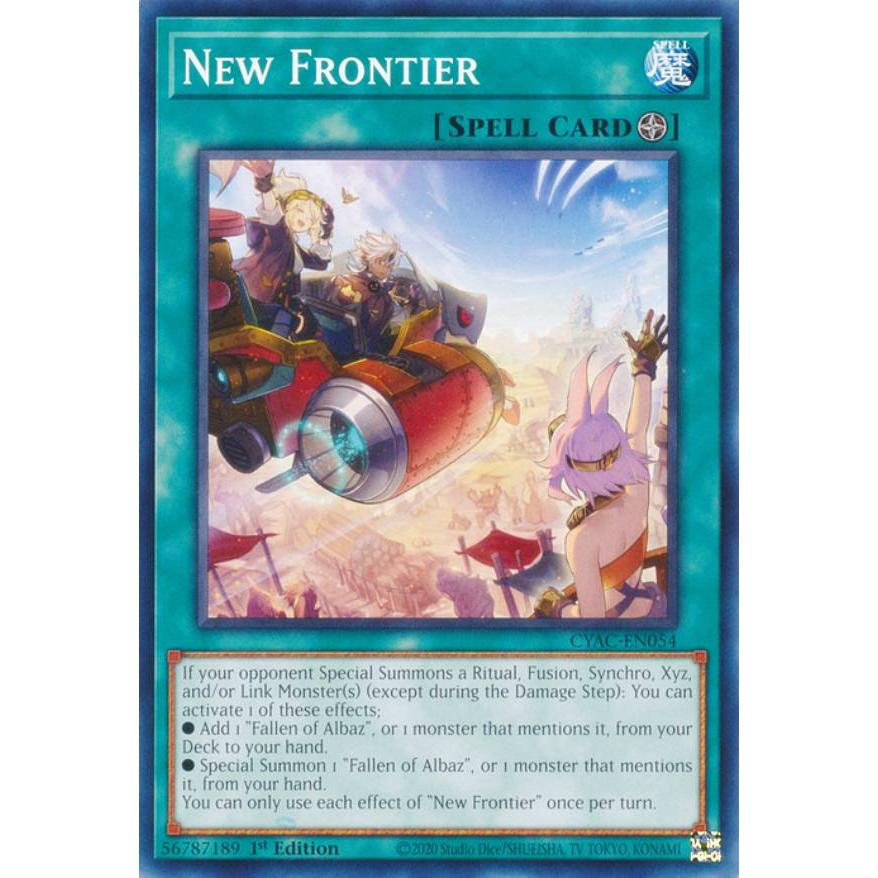 遊戯王 CYAC-EN054 開かれし大地 New Frontier (英語版 1st Edition