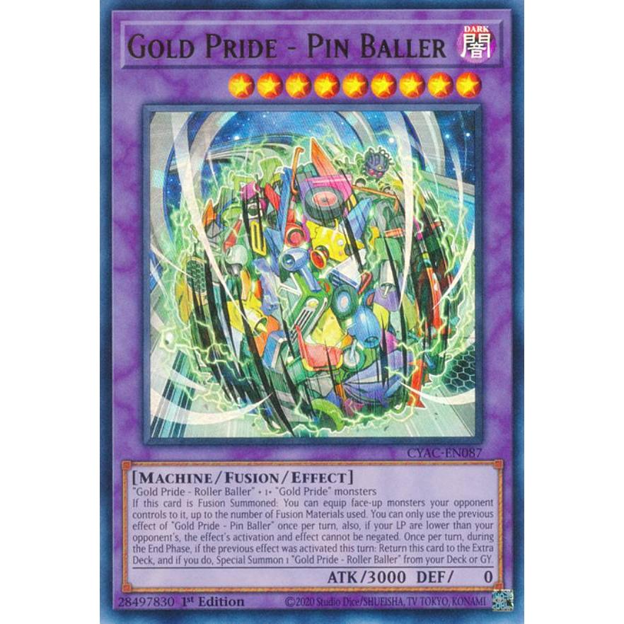 遊戯王 CYAC-EN087 Gold Pride - Pin Baller (英語版 1st Edition