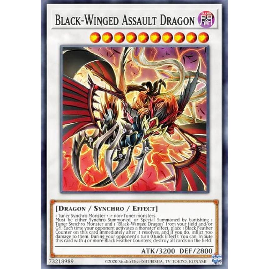 遊戯王 DABL-EN042 ブラックフェザー・アサルト・ドラゴン Black