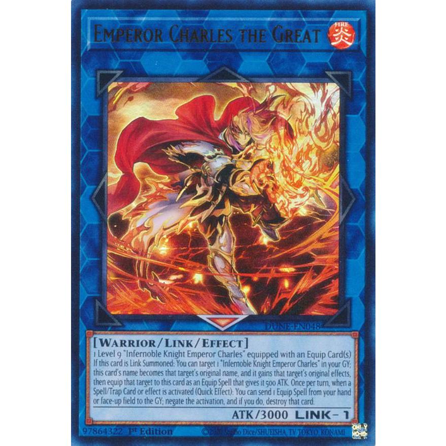 遊戯王 DUNE-EN048 シャルル大帝 Emperor Charles the Great (英語版 
