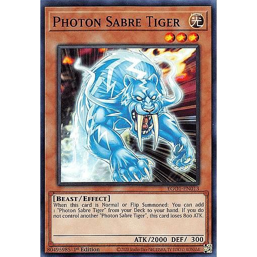 遊戯王 EGO1-EN013 フォトン・サーベルタイガー Photon Sabre Tiger 