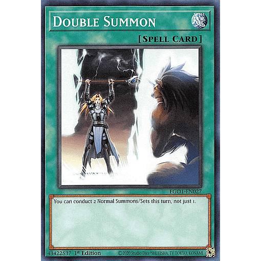 遊戯王 EGO1-EN027 二重召喚 Double Summon (英語版 1st Edition