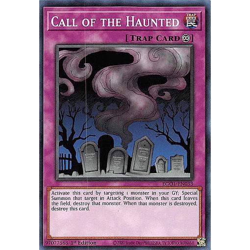 遊戯王 EGO1-EN033 リビングデッドの呼び声 Call of the Haunted (英語