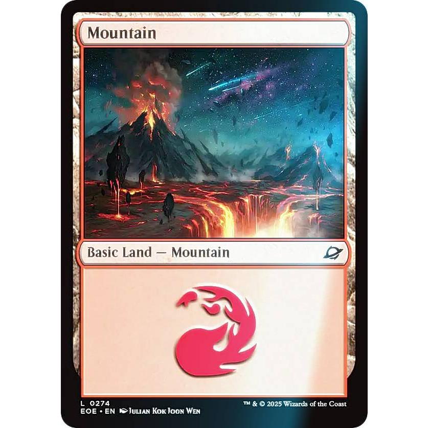 FOIL】マジックザギャザリング EOE EN 0274 山 (英語版 基本土地) 久遠