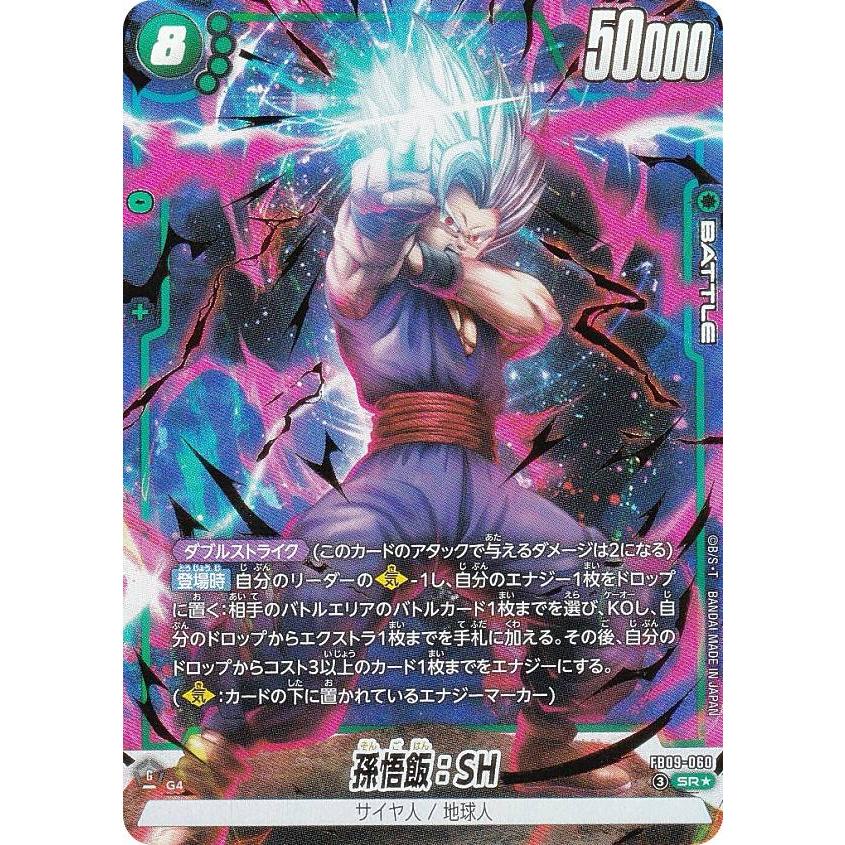 DUAL EVOLUTION 孫悟飯:SH Lパラレル　SRパラレル　セット パラレル】ドラゴンボールスーパーカードゲーム FB09-060 孫悟飯：SH