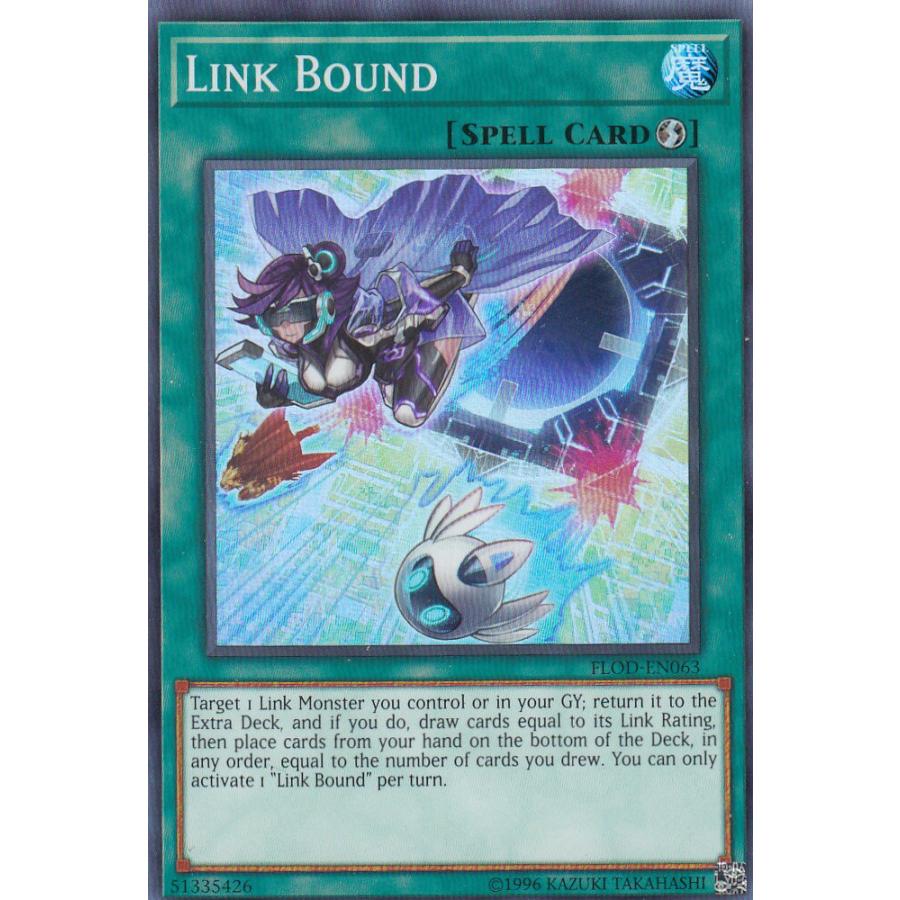 遊戯王 Flod En063 バウンドリンク Link Bound 英語版 1st スーパーレア フレイム オブ ディストラクション Flod1st063 トレカショップ Lead 通販 Yahoo ショッピング