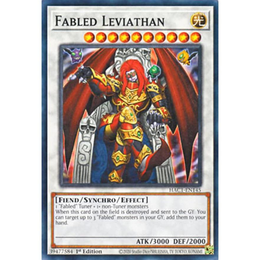 遊戯王 HAC1-EN145 魔轟神レヴュアタン Fabled Leviathan (英語版 1st 