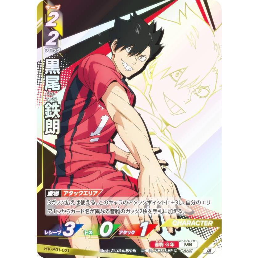 ハイキュー!! バボカ!! BREAK 黒尾鉄朗　サイン 秘　頂　2枚セット ハイキュー!! バボカ!! BREAK HV-P01-021 黒尾 鉄朗 (頂 頂バボ