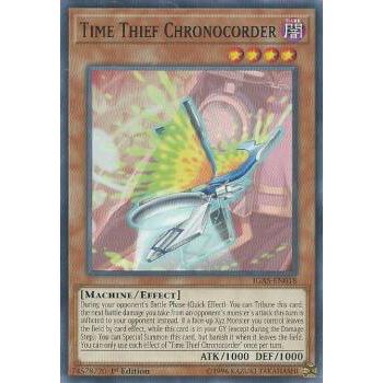 (未使用･未開封品)遊戯王 日本語版 IGAS-JP018 Time Thief Chronocorder クロノダイバー・タイムレコーダー (ノーマル) 遊戯王 IGAS-EN018 クロノダイバー・タイムレコーダー Time