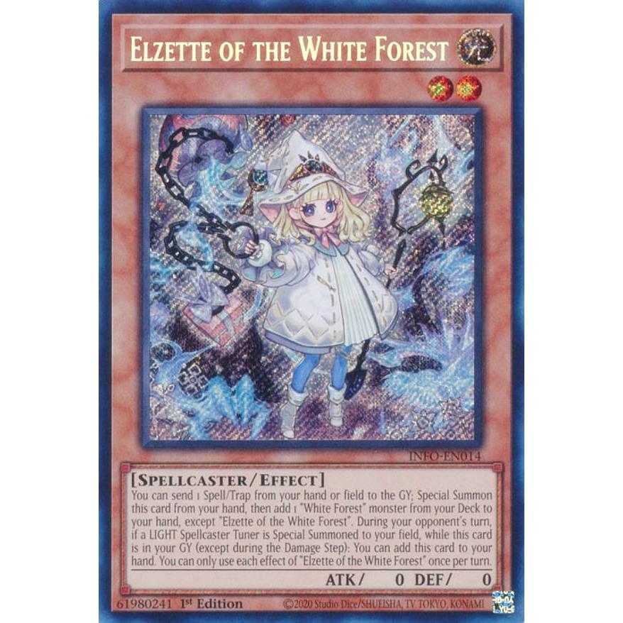 【本日限り値下げ】遊戯王　白き森のリゼット　英語　シク 遊戯王 INFO-EN014 白き森のリゼット (英語版 1st Edition