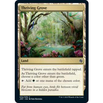 マジックザギャザリング JMP EN 034 Thriving Grove (英語版 コモン) Jumpstart MTG | 