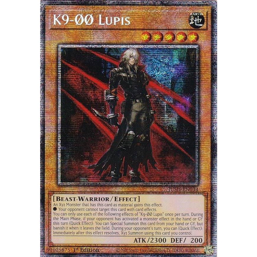遊戯王 JUSH-EN034 Ｋ９−００号 ルプス K9-00 Lupis (英語版 1st Edition スターライトレア) Justice Hunters 遊戯王 JUSH-EN034 K9−00号 ルプス (英語版 1st Edition スター
