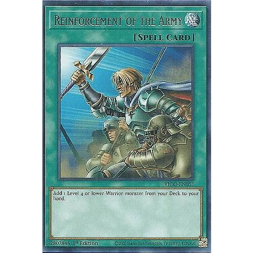 遊戯王 KICO-EN051 増援 Reinforcement of the Army (英語版 1st 