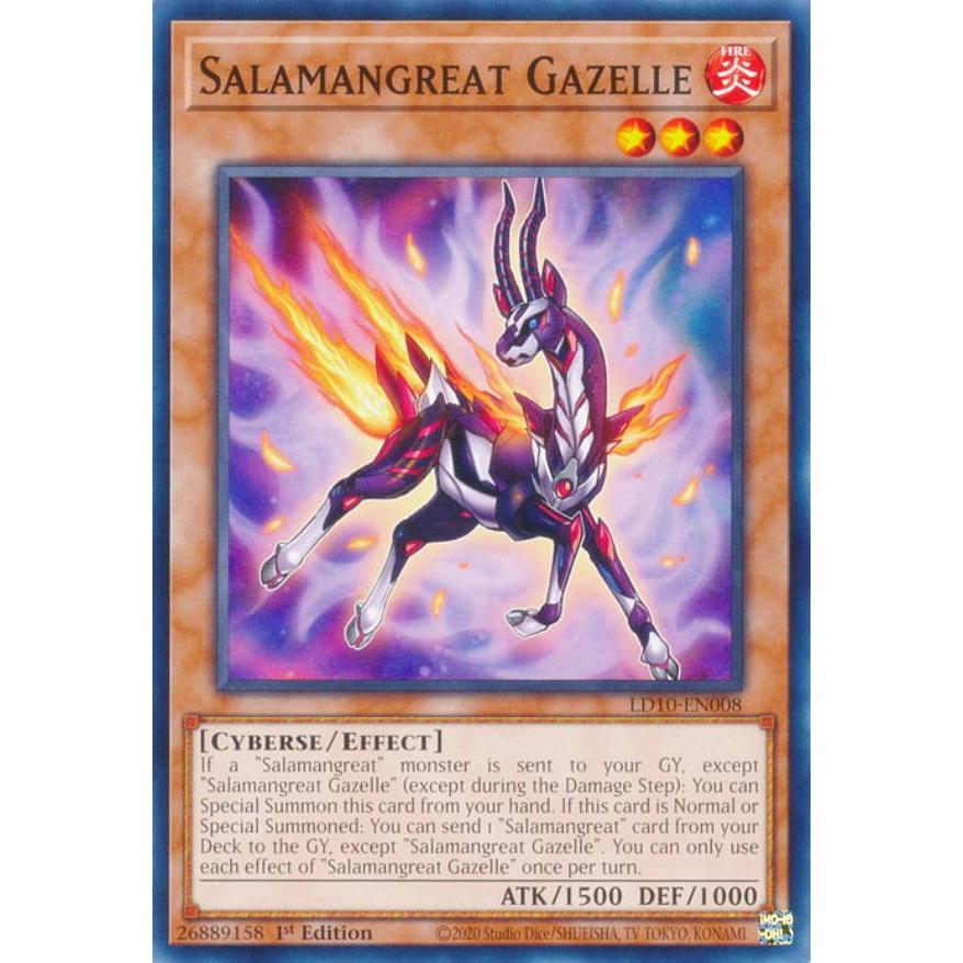 遊戯王 LD10-EN008 転生炎獣ガゼル Salamangreat Gazelle (英語版 1st 