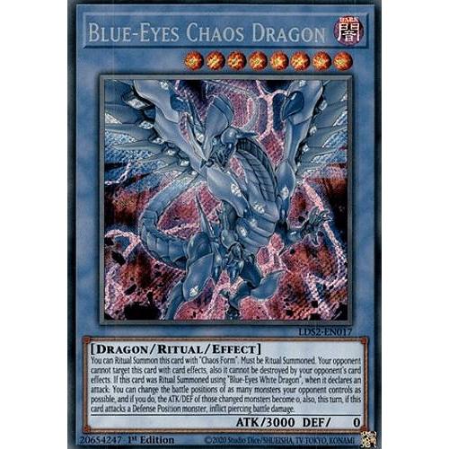 遊戯王 LDS2-EN017 ブルーアイズ・カオス・ドラゴン Blue-Eyes Chaos