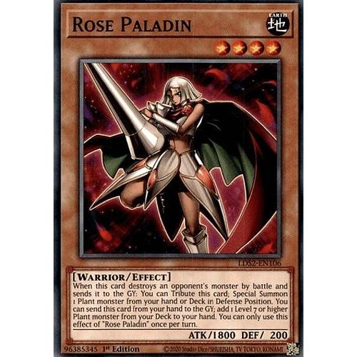 遊戯王 LDS2-EN106 薔薇の聖騎士 Rose Paladin (英語版 1st Edition 
