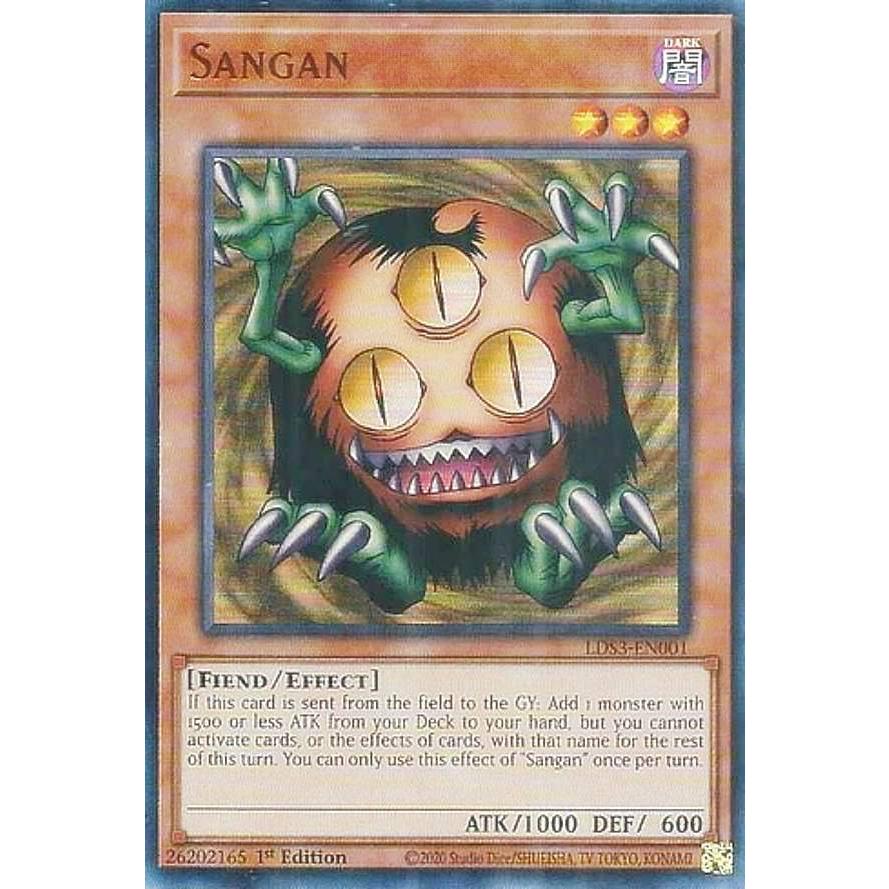赤文字】遊戯王 LDS3-EN001 クリッター Sangan (英語版 1st Edition 