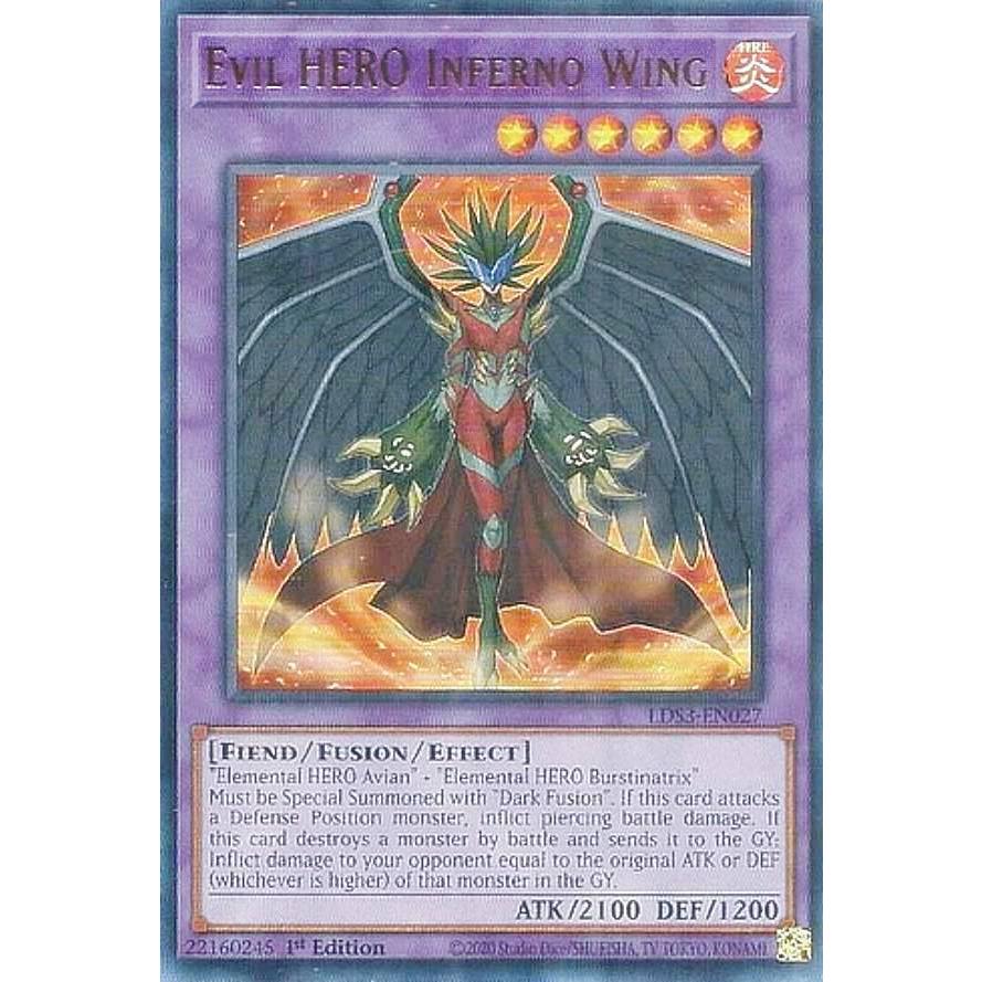 発送方法の説明用 遊戯王 赤文字】遊戯王 LDS3-EN027 E−HERO インフェルノ