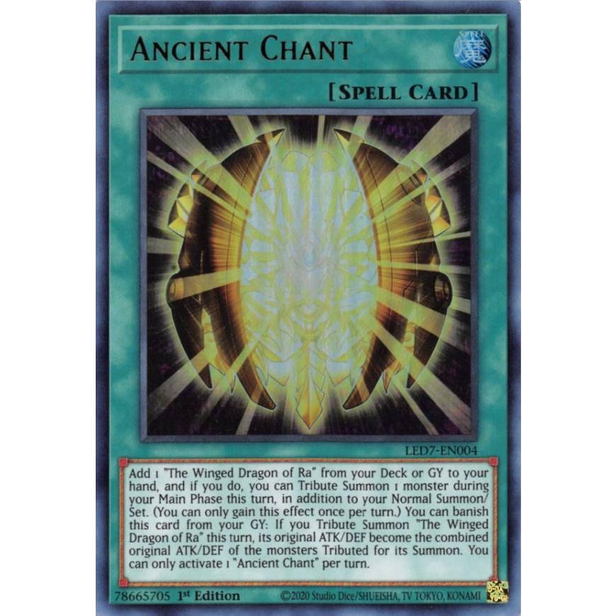 遊戯王 Led7 En004 古の呪文 Ancient Chant 英語版 1st Edition ウルトラレア Legendary Duelists Rage Of Ra Ledtt004 トレカショップ Lead 通販 Yahoo ショッピング
