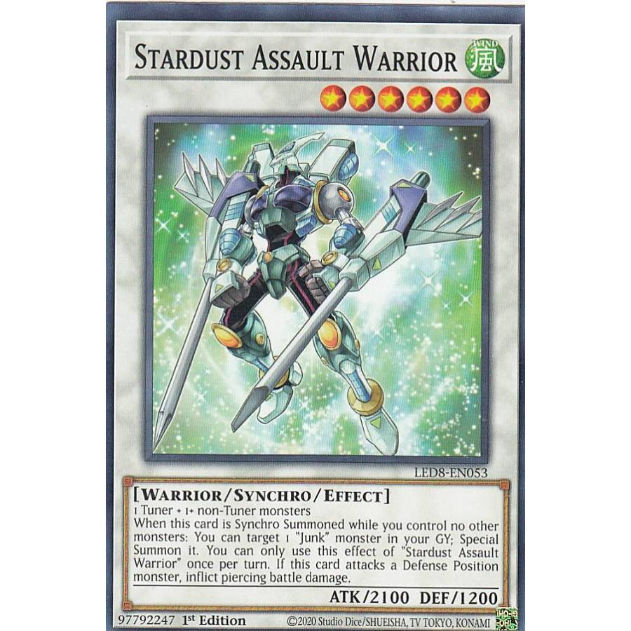遊戯王 LED8-EN053 スターダスト・アサルト・ウォリアー Stardust