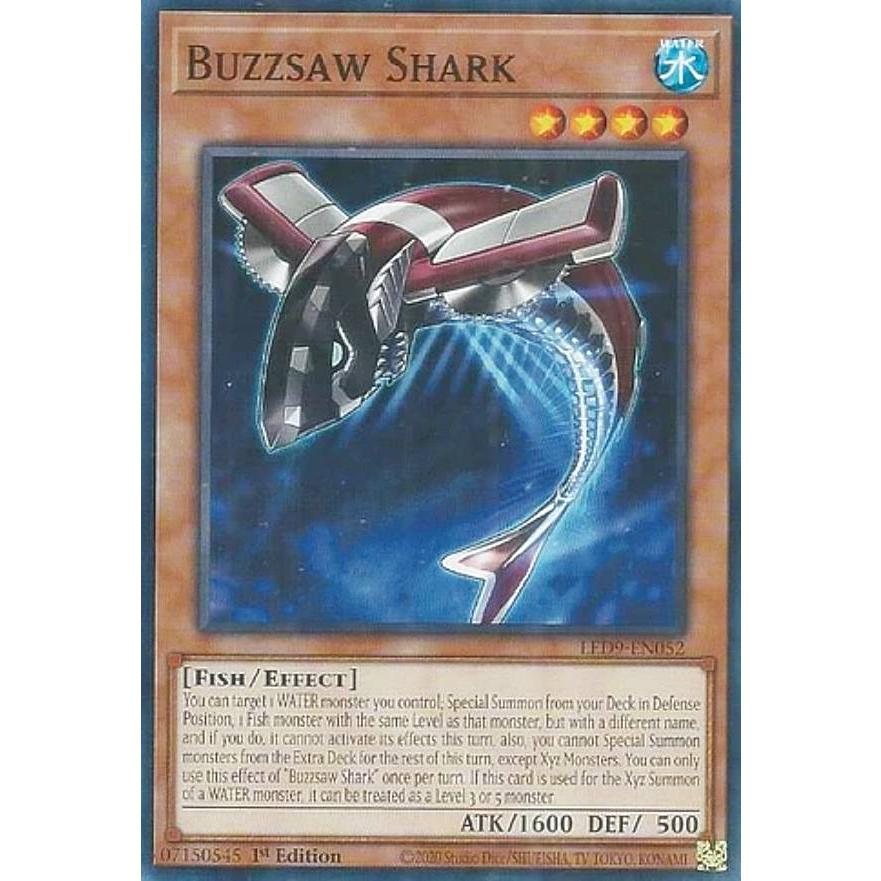 遊戯王 LED9-EN052 カッター・シャーク Buzzsaw Shark (英語版