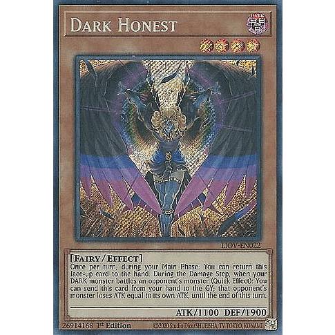 遊戯王 LIOV-EN022 ダーク・オネスト Dark Honest (英語版 1st Edition