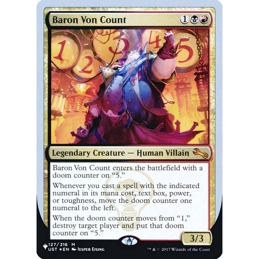 FOIL】マジックザギャザリング UST Baron Von Count (英語版 神話レア 