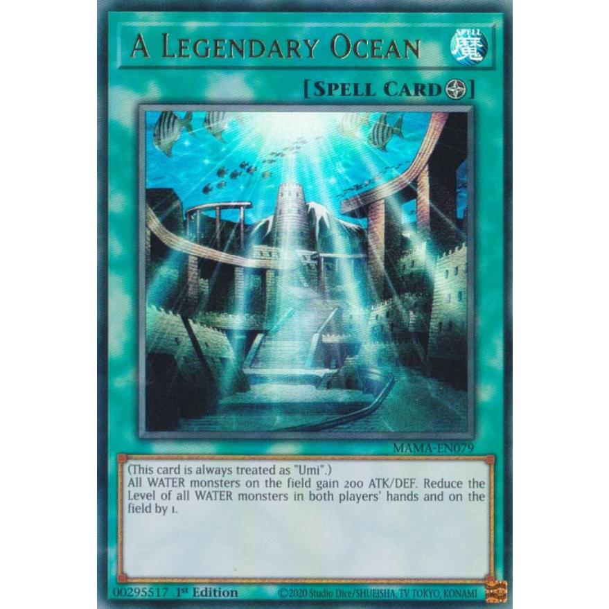 遊戯王 MAMA-EN079 伝説の都 アトランティス A Legendary Ocean (英語