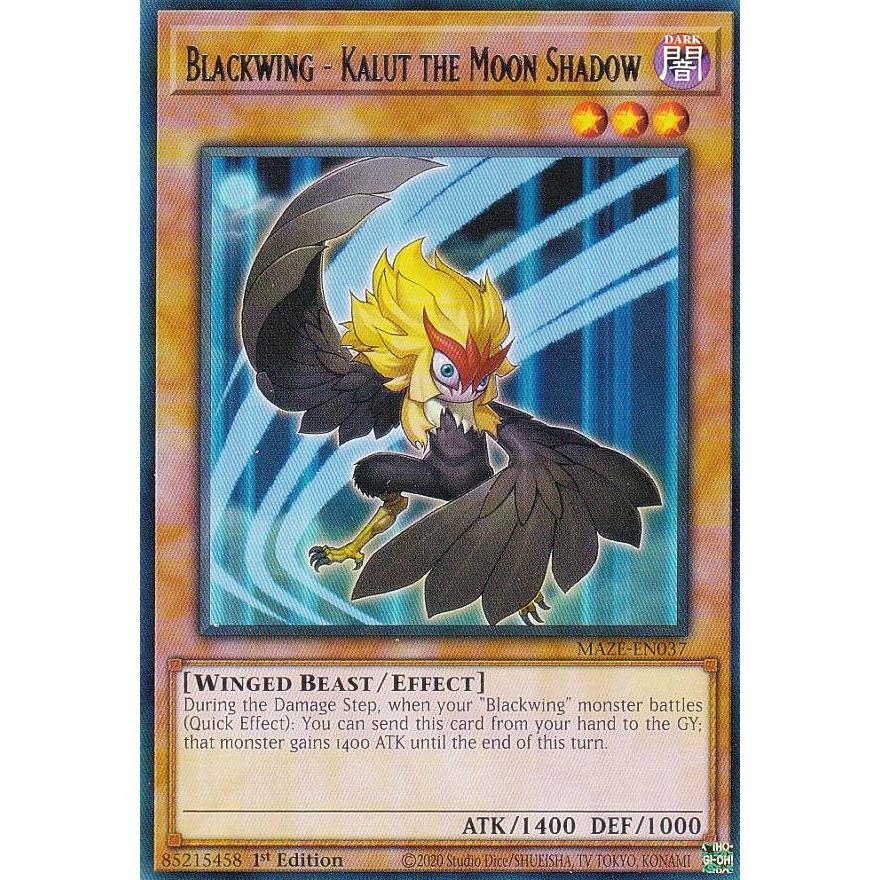 遊戯王 MAZE-EN037 BF−月影のカルート Blackwing - Kalut the Moon 